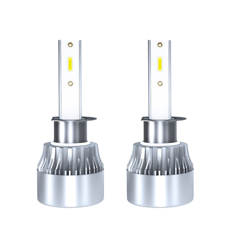 YWXLightLED Headlight Bulb Compatible With H1 60W 6000LM 6000K White Aluminum Case for Car Headlights