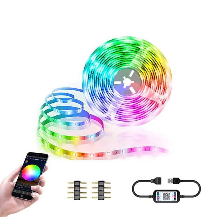YWXLight 5m 5V RGB Bluetooth Phone APP Control LED Music Light Strip Set