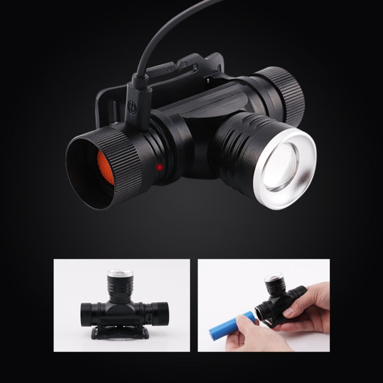 YWXLight T6 1000LM USB Rechargeable Strong Light Flashlight Outdoor Camping Fishing LED Headlight