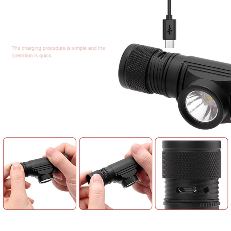 YWXLight L2 6500K 1000LM USB Rechargeable Aluminum Alloy Waterproof Strong Light LED Headlamp