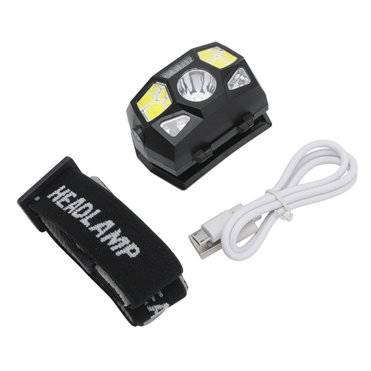 YWXLight USB Charging Induction Headlight Outdoor Running Night Fishing Lamp