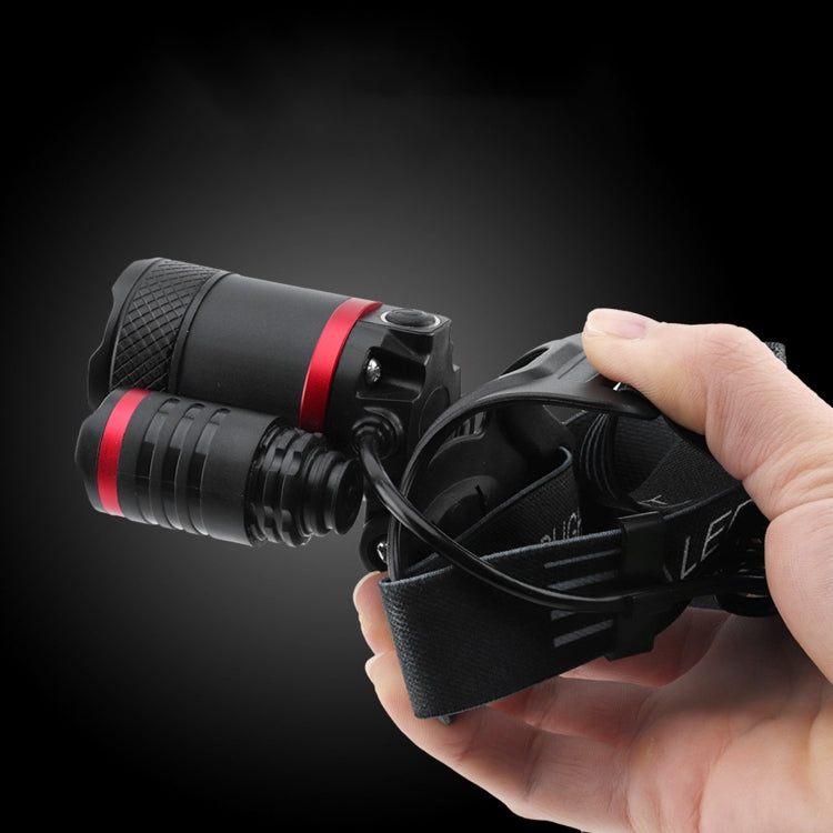 YWXLight 3LEDs 5000LM Light Sensor Headlight LED High Power Strong Light Zoom USB Rechargeable Fishing Headlight