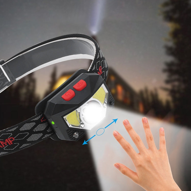 YWXLight XPG+COB Charging Induction Strong Light Headlight with Power Display