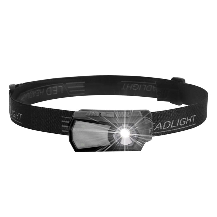 YWXLight 10 LEDs 360 Degrees Rotating USB Charging Running Headlight Outdoor Camping Camping Light with Red Light Warning