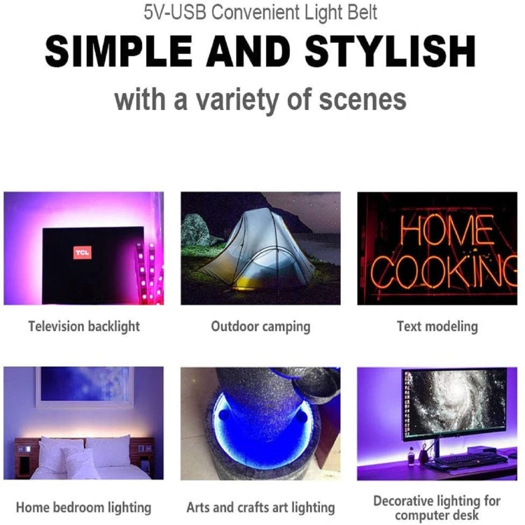 YWXLight SMD 5050 RGB TV Backlight USB LED Strip Lights with Remote Control