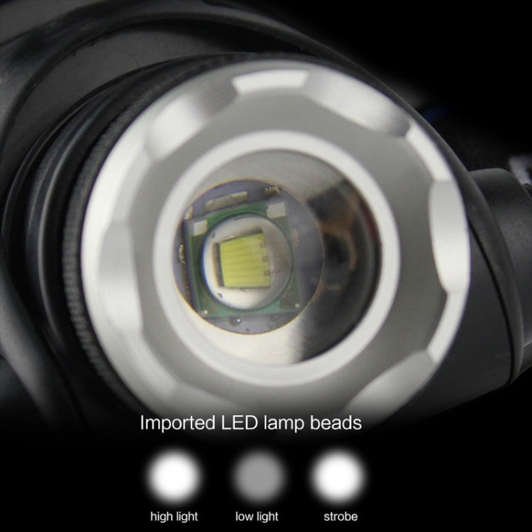 YWXLight T6 1000LM Rechargeable Zoom Far and Near Illumination Strong Light Outdoor Fishing Headlight