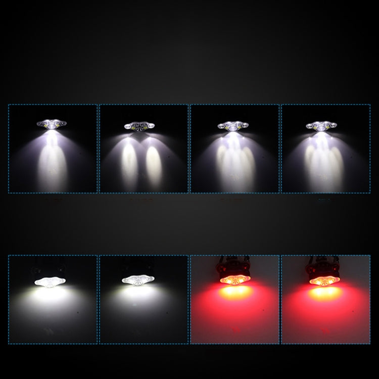 YWXLight 7 LEDs 7000K High-power Strong Light USB Rechargeable Outdoor Fishing Waterproof Headlight