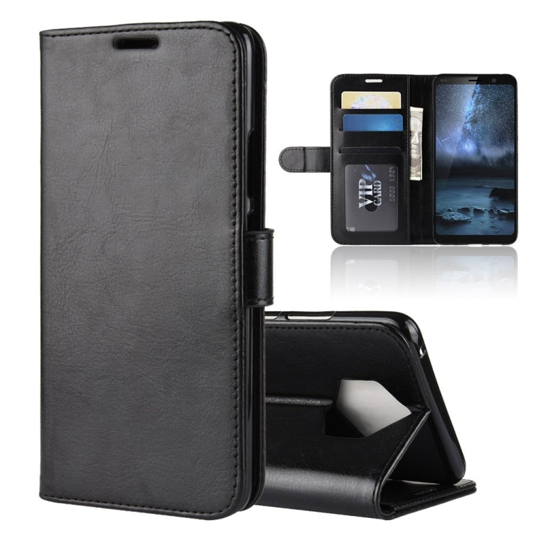 R64 Texture Horizontal Flip Leather Case for Nokia 9 PureView, with Holder & Card Slots & Wallet