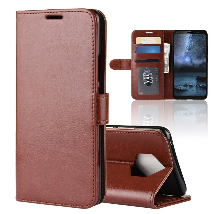 R64 Texture Horizontal Flip Leather Case for Nokia 9 PureView, with Holder & Card Slots & Wallet