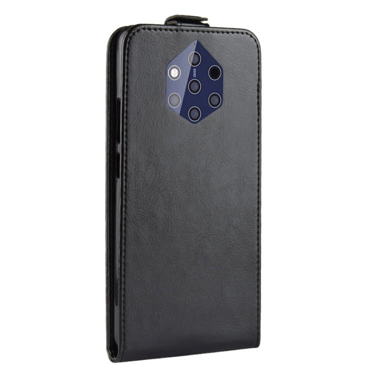 R64 Texture Vertical Flip Leather Case for Nokia 9 PureView, with Card Slots & Photo Frame