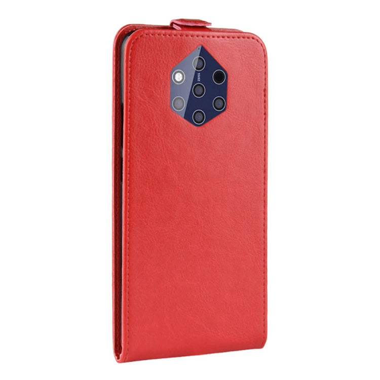 R64 Texture Vertical Flip Leather Case for Nokia 9 PureView, with Card Slots & Photo Frame