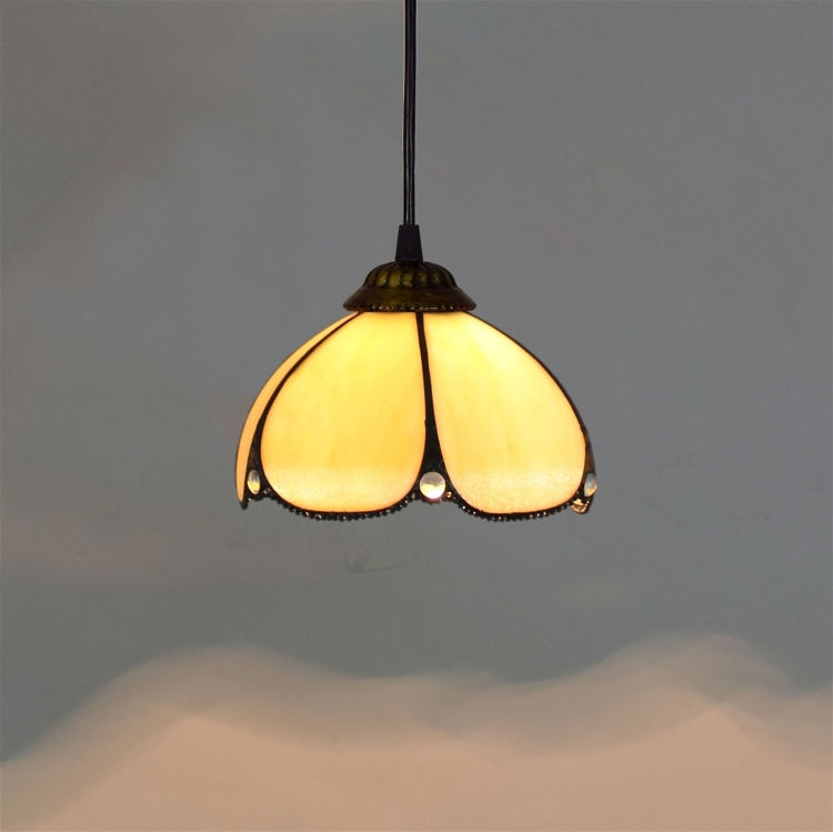 YWXLight 8 inch Simple Style Hanging Lamp Restaurant Bar Bedside Glass Study Hallway Balcony Pendent Lamp