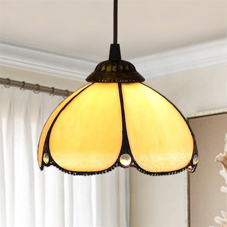 YWXLight 8 inch Simple Style Hanging Lamp Restaurant Bar Bedside Glass Study Hallway Balcony Pendent Lamp