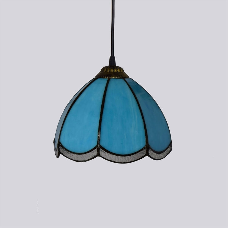 YWXLight 8 inch Modern Stained Glass Bedroom Corridors Balcony Pendant Light