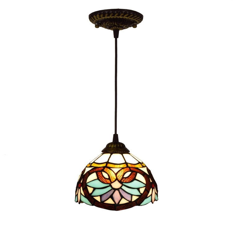 YWXLight 8 inch Color Rose Pattern Glass Chandelier