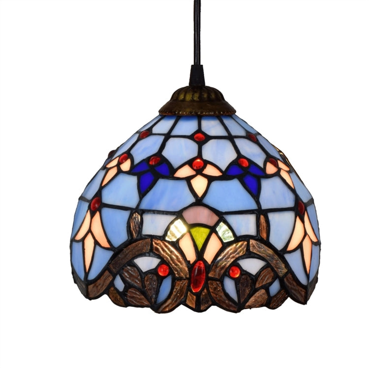 YWXLight 8 inch Creative Stained Glass Chandelier