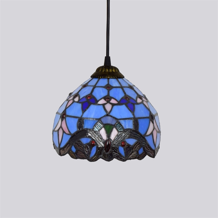 YWXLight 8 inch Creative Stained Glass Chandelier