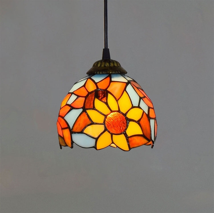 YWXLight 6 inch Two-color Sunflower Dining Room Kitchen Bedroom Glass Chandelier