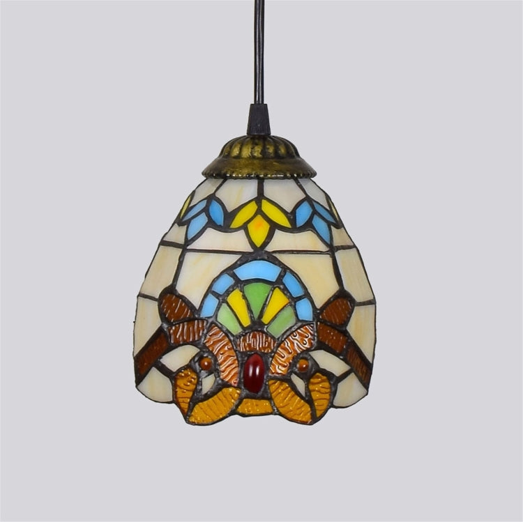 YWXLight 6 inch Colored Glass Pendant Light Ceiling Hanging Lamp