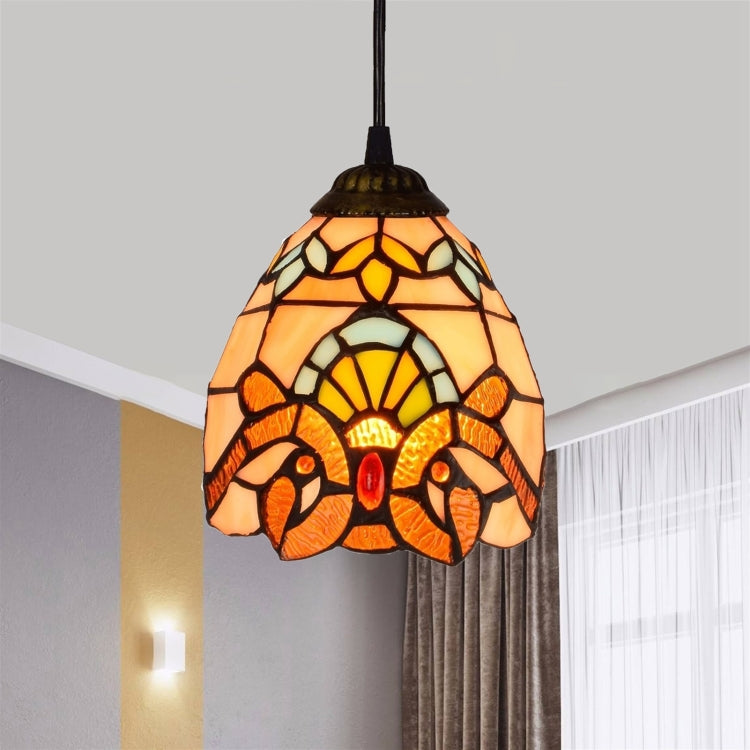 YWXLight 6 inch Colored Glass Pendant Light Ceiling Hanging Lamp