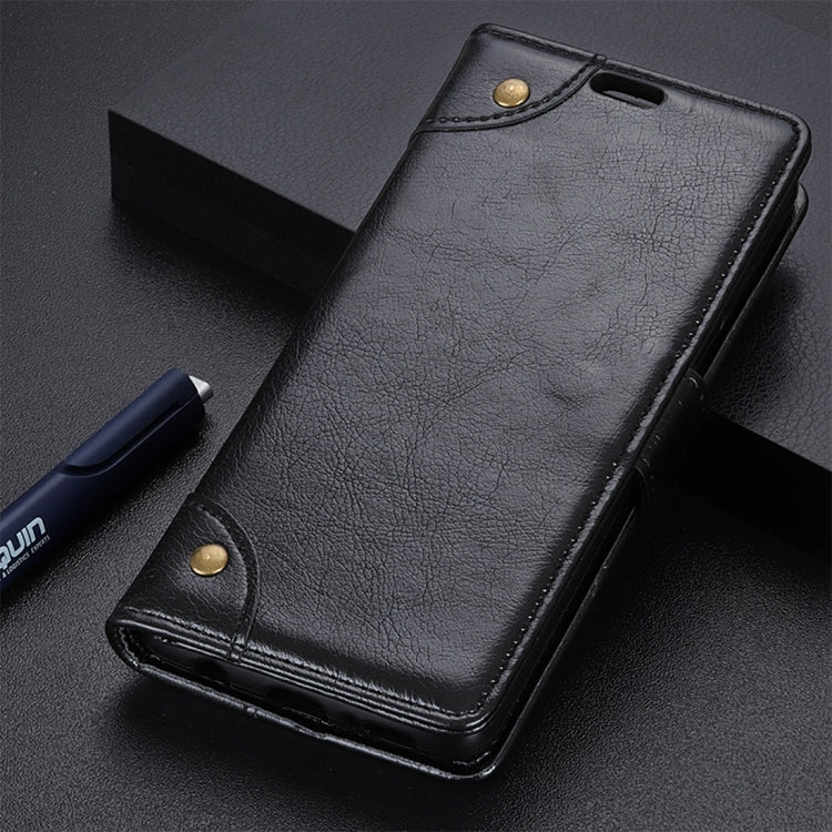Copper Buckle Side-corner Fixed Nappa Texture Horizontal Flip Leather Case For NOKIA 3.1 PLUS, With Holder & Three Cards