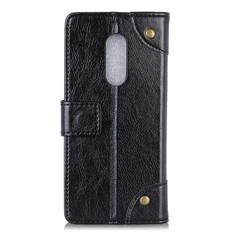 Copper Buckle Side-corner Fixed Nappa Texture Horizontal Flip Leather Case For NOKIA 3.1 PLUS, With Holder & Three Cards