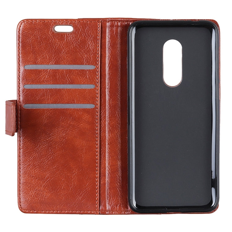 Copper Buckle Side-corner Fixed Nappa Texture Horizontal Flip Leather Case For NOKIA 3.1 PLUS, With Holder & Three Cards