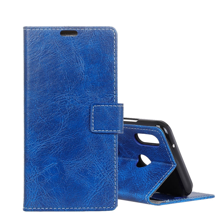 For ASUS ZENFONE MAX (M2)ZB633KL Retro Crazy Horse Texture Horizontal Flip Leather Case With Holder & Double-sided Buckle & Photo Frame