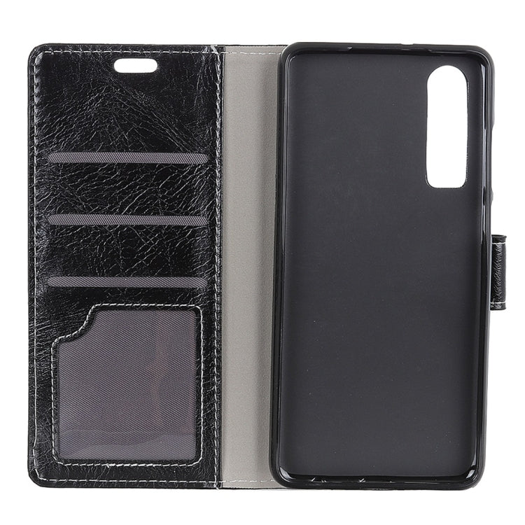 For Huawei P30 Retro Crazy Horse Texture Horizontal Flip Leather Case With Holder & Double-sided Buckle & Photo Frame