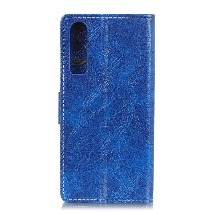 For Huawei P30 Retro Crazy Horse Texture Horizontal Flip Leather Case With Holder & Double-sided Buckle & Photo Frame