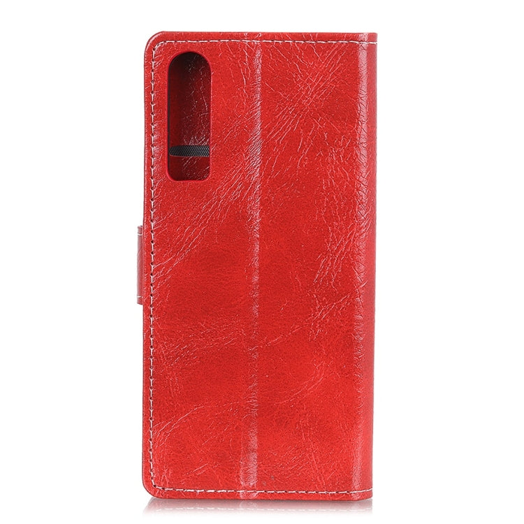 For Huawei P30 Retro Crazy Horse Texture Horizontal Flip Leather Case With Holder & Double-sided Buckle & Photo Frame