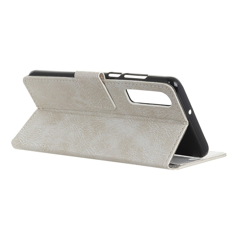 For Huawei P30 Retro Crazy Horse Texture Horizontal Flip Leather Case With Holder & Double-sided Buckle & Photo Frame