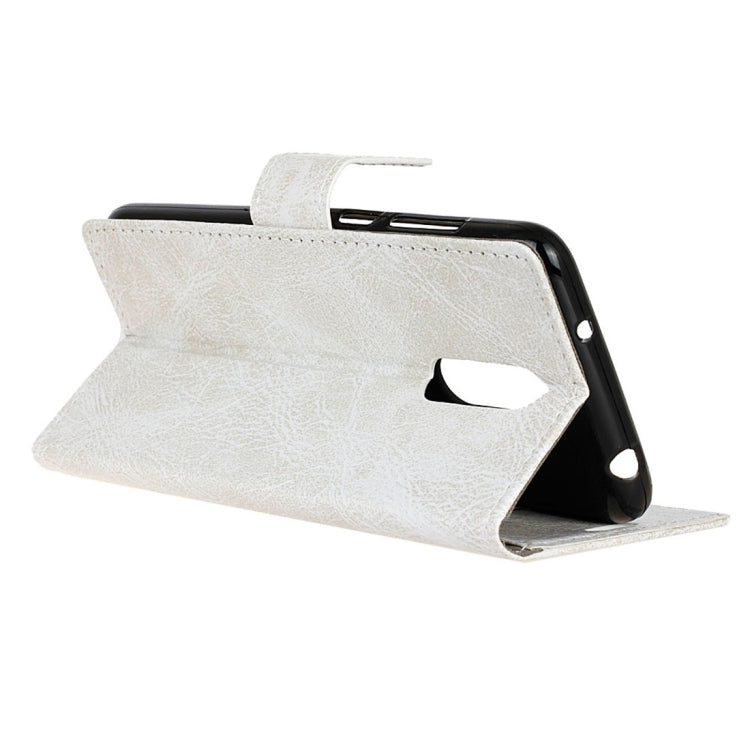 For NOKIA 3.1 PLUS Retro Crazy Horse Texture Horizontal Flip Leather Case with Holder & Double-sided buckle & Photo Frame