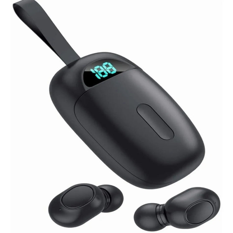 YWXLight JS25 IPX5 Waterproof Bluetooth 5.1 Wireless Earphone with LED Digital Display