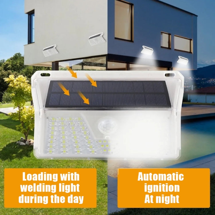 YWXLight 73 LEDs IP44 Waterproof PIR Motion Sensor Outdoor Solar Powered LED Wall Light