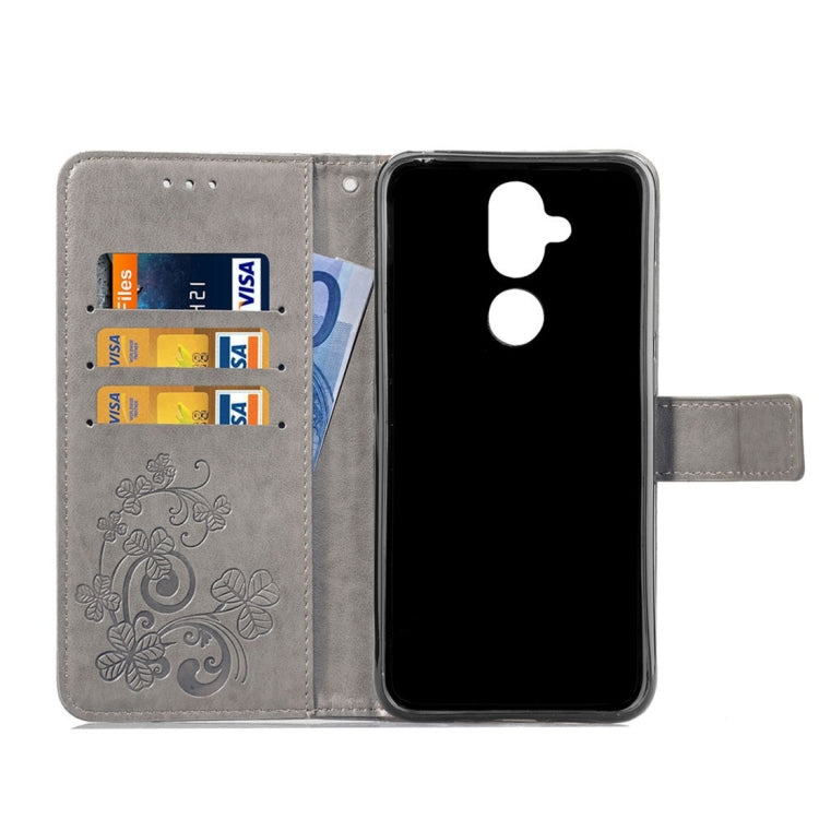 For Nokia 8.1 (Nokia X7) Pressed Flowers Horizontal Flip Leather Case With Magnetic Buckle & Holder & Card Slots & Wallet