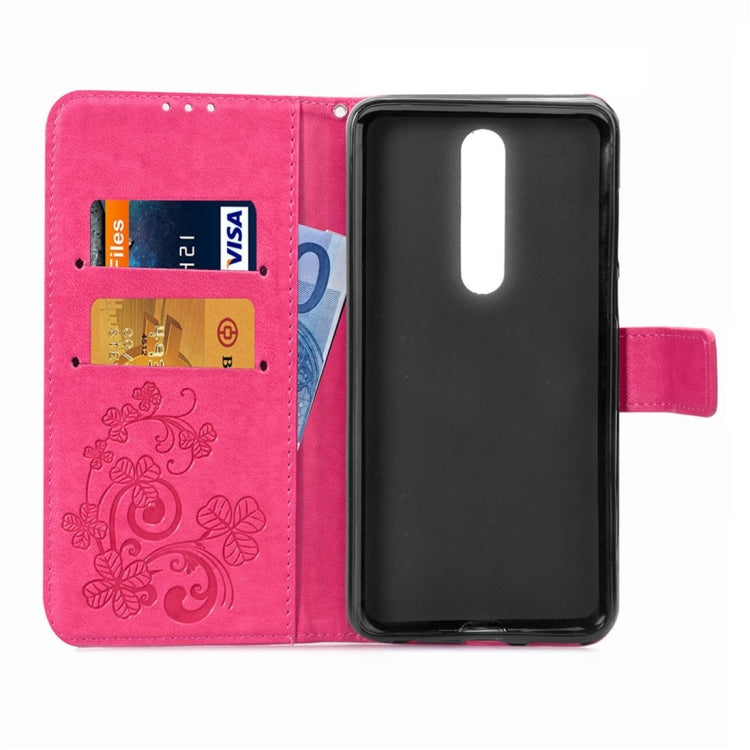 For Nokia 3.1 Plus Pressed Flowers Horizontal Flip Leather Case With Magnetic Buckle & Holder & Card Slots & Wallet