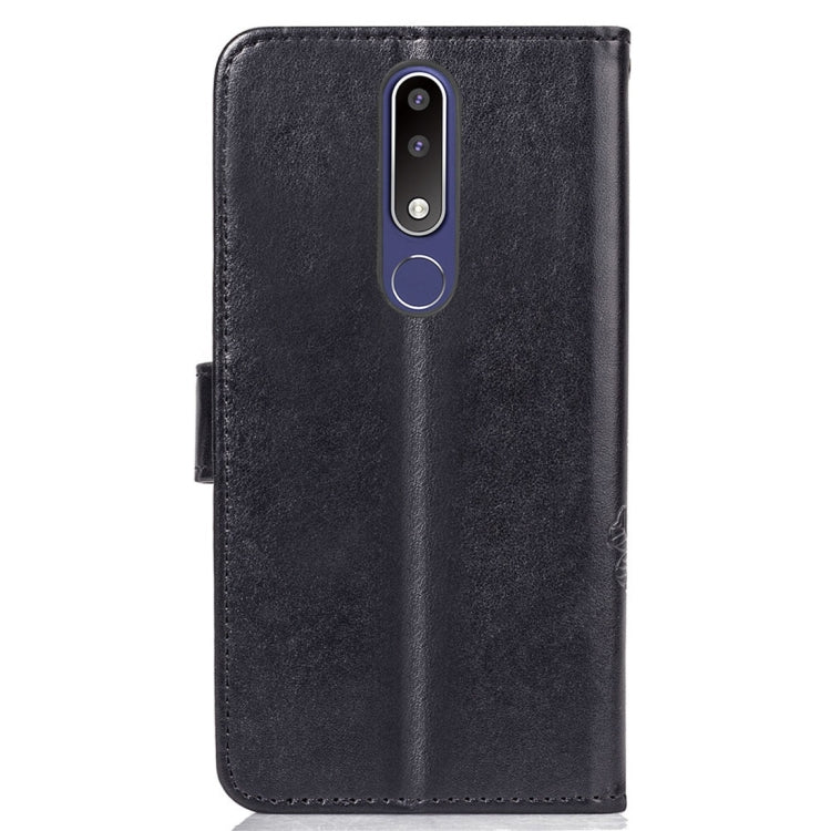 For Nokia 3.1 Plus Pressed Flowers Horizontal Flip Leather Case With Magnetic Buckle & Holder & Card Slots & Wallet