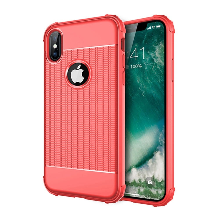 For iPhone XR Shockproof Protective Case (Red)