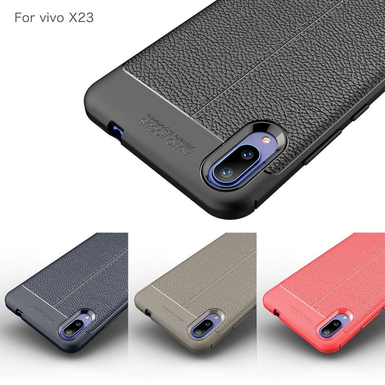 Litchi Texture TPU Shockproof Case for Vivo X23 Symphony Edition