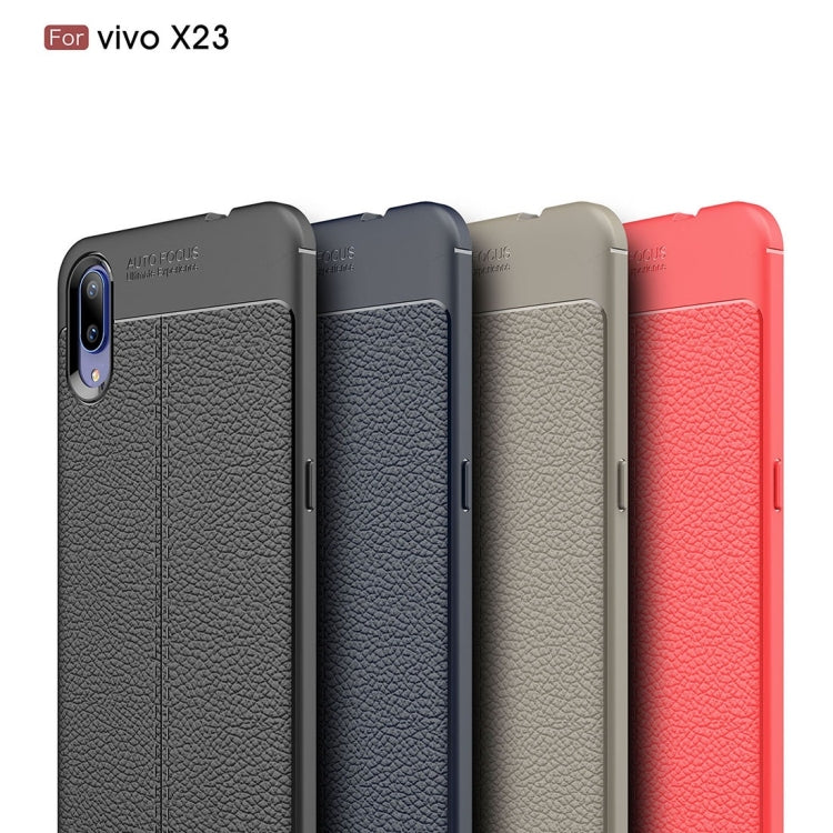 Litchi Texture TPU Shockproof Case for Vivo X23 Symphony Edition