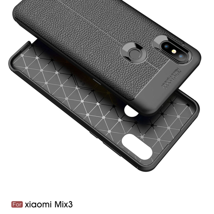 Litchi Texture TPU Shockproof Case For Xiaomi Mix 3