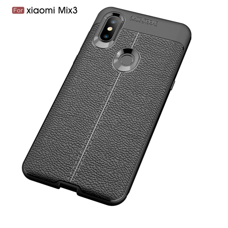 Litchi Texture TPU Shockproof Case For Xiaomi Mix 3