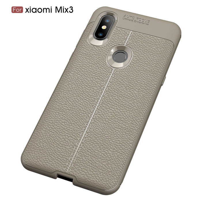 Litchi Texture TPU Shockproof Case For Xiaomi Mix 3