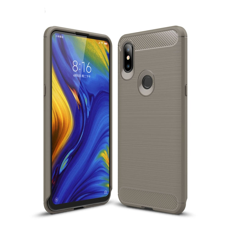 Carbon Fiber Texture TPU Shockproof Case For Xiaomi Mix 3