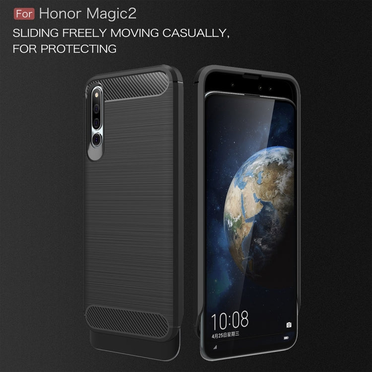 Carbon Fiber Texture TPU Shockproof Case For Huawei Honor Magic 2