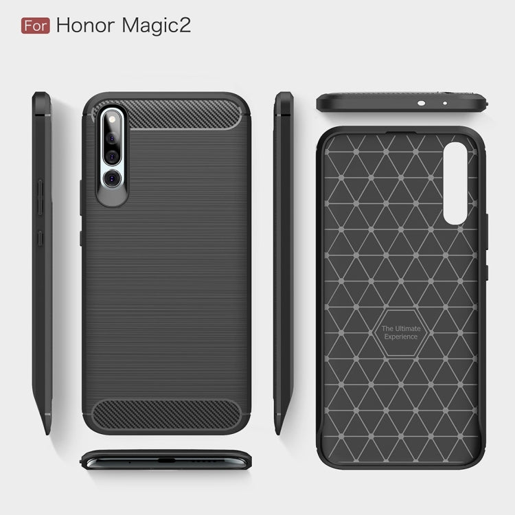 Carbon Fiber Texture TPU Shockproof Case For Huawei Honor Magic 2