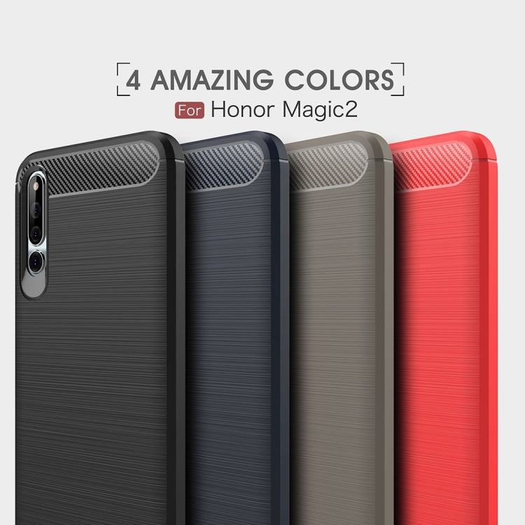 Carbon Fiber Texture TPU Shockproof Case For Huawei Honor Magic 2