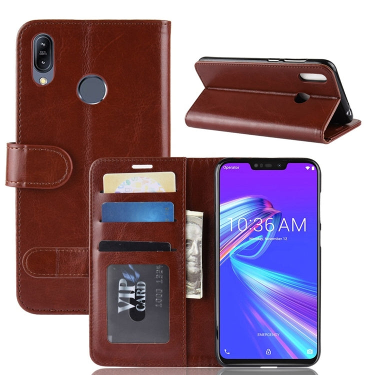 For ASUS Max(M2) ZB633KL R64 Texture Horizontal Flip Leather Case