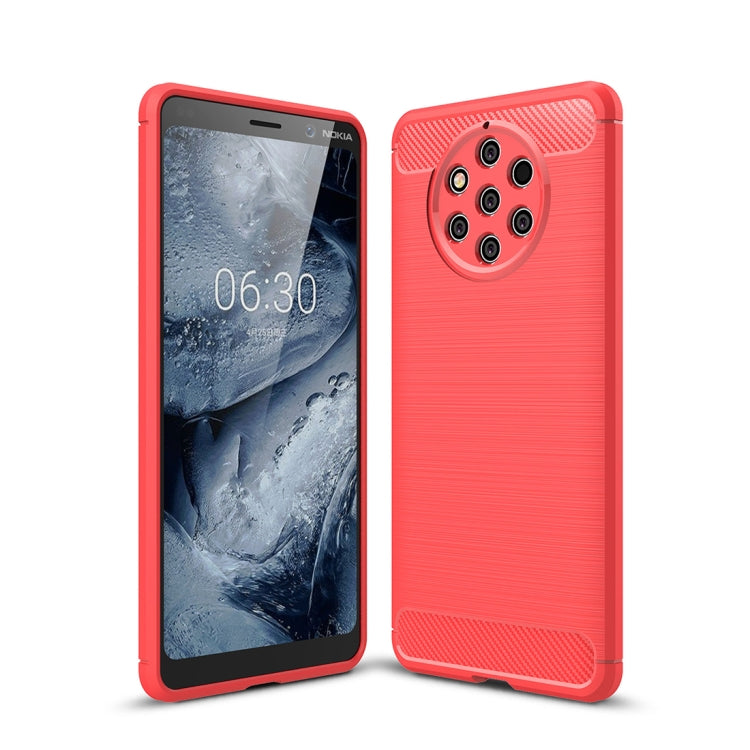 Carbon Fiber Texture TPU Shockproof Case For Nokia 9 Pure View